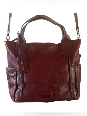 Fossil Emerson Slouchy Satchel/Crossbody Pebbled Leather Handbag.